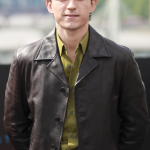 Tom Holland The Odyssey Brown leather Jacket